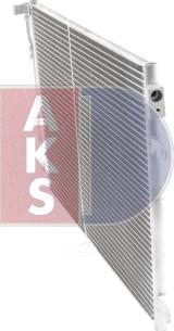 AKS Dasis 482001N - Конденсатор, кондиціонер autocars.com.ua