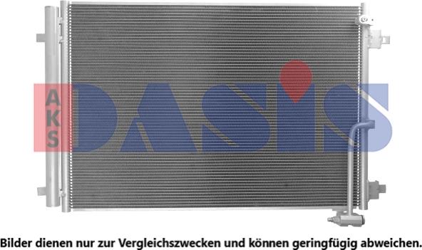 AKS Dasis 482033N - Конденсатор, кондиціонер autocars.com.ua
