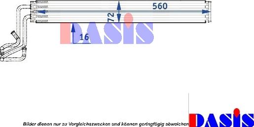 AKS Dasis 486002N - Масляний радіатор, рухове масло autocars.com.ua
