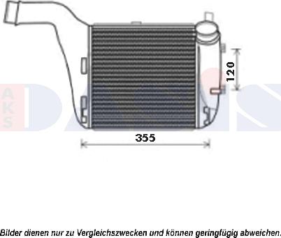 AKS Dasis 487032N - Интеркулер autocars.com.ua