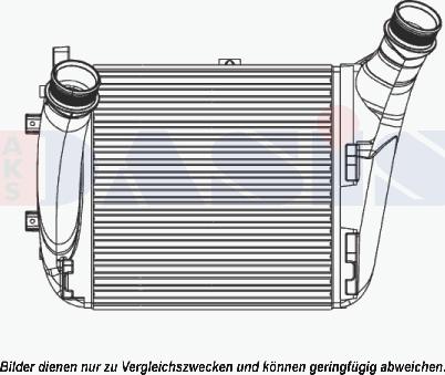 AKS Dasis 487033N - Интеркулер autocars.com.ua