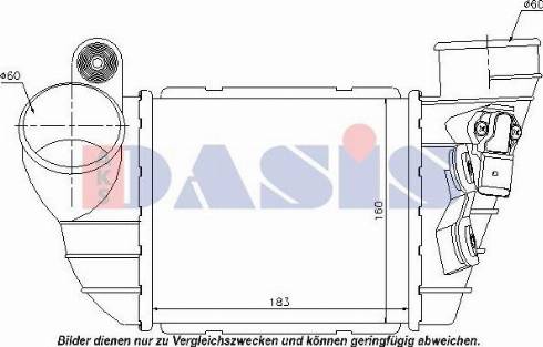 AKS Dasis 487120N - Интеркулер autocars.com.ua