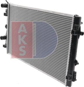 AKS Dasis 490014N - Радіатор, охолодження двигуна autocars.com.ua