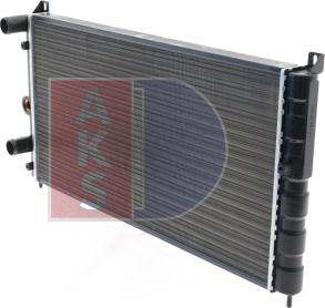 AKS Dasis 491110N - Радіатор, охолодження двигуна autocars.com.ua