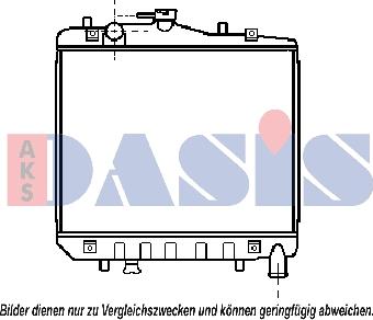 AKS Dasis 510013N - Радіатор, охолодження двигуна autocars.com.ua