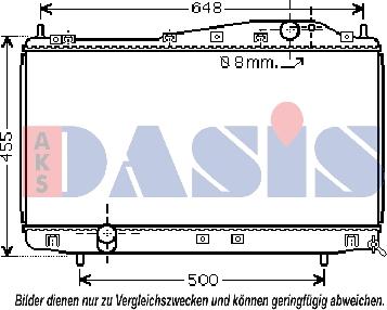 AKS Dasis 510022N - Радіатор, охолодження двигуна autocars.com.ua