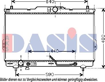 AKS Dasis 510038N - Радиатор, охлаждение двигателя autodnr.net