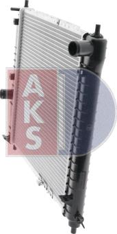 AKS Dasis 510068N - Радіатор, охолодження двигуна autocars.com.ua