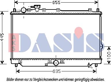 AKS Dasis 510103N - Радіатор, охолодження двигуна autocars.com.ua