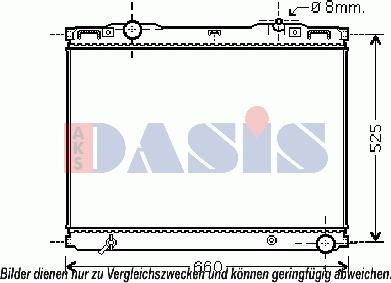 AKS Dasis 510114N - Радиатор, охлаждение двигателя autodnr.net