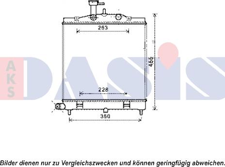 AKS Dasis 510144N - Радіатор, охолодження двигуна autocars.com.ua