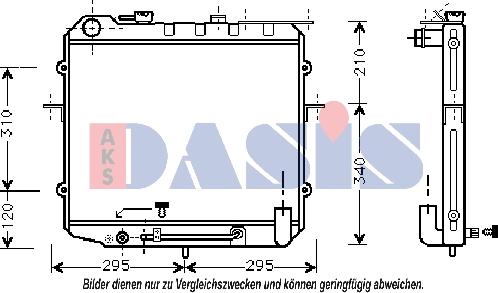 AKS Dasis 510160N - Радіатор, охолодження двигуна autocars.com.ua