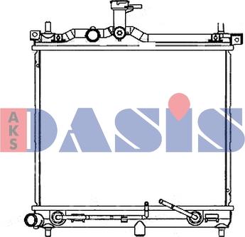 AKS Dasis 510193N - Радиатор, охлаждение двигателя autodnr.net