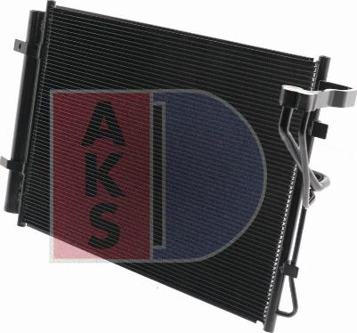 AKS Dasis 512077N - Конденсатор, кондиціонер autocars.com.ua