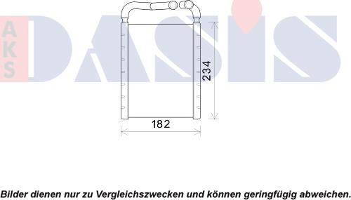 AKS Dasis 519013N - Теплообмінник, опалення салону autocars.com.ua