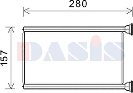 AKS Dasis 519037N - Теплообмінник, опалення салону autocars.com.ua