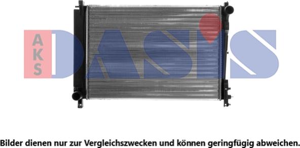AKS Dasis 520045N - Радіатор, охолодження двигуна autocars.com.ua
