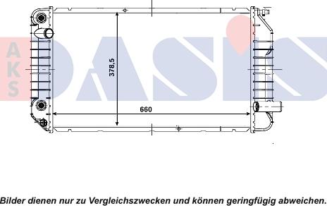 AKS Dasis 520054N - Радіатор, охолодження двигуна autocars.com.ua