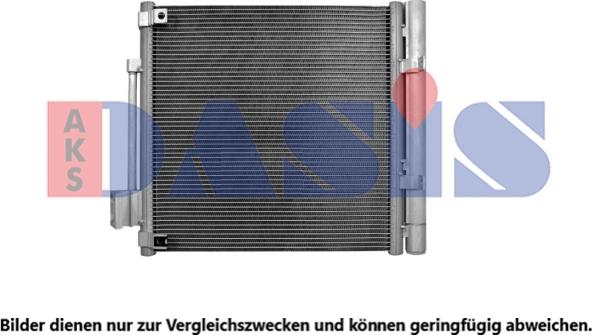 AKS Dasis 522002N - Конденсатор, кондиціонер autocars.com.ua