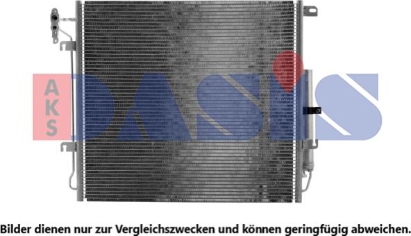 AKS Dasis 522007N - Конденсатор, кондиціонер autocars.com.ua