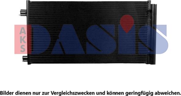 AKS Dasis 522010N - Конденсатор, кондиціонер autocars.com.ua