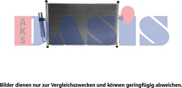 AKS Dasis 522087N - Конденсатор, кондиціонер autocars.com.ua