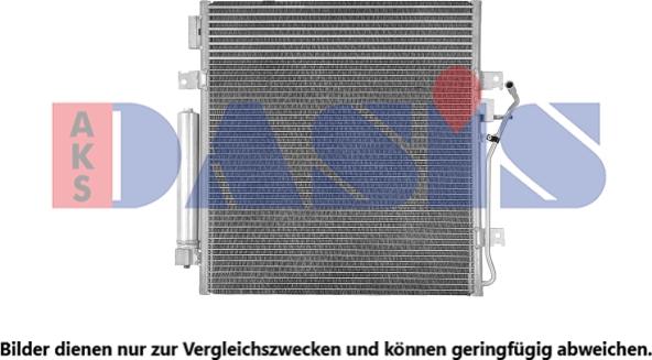 AKS Dasis 522089N - Конденсатор, кондиціонер autocars.com.ua