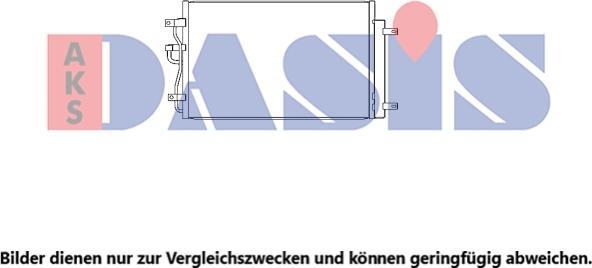 AKS Dasis 522093N - Конденсатор, кондиціонер autocars.com.ua