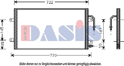 AKS Dasis 522610N - Конденсатор, кондиціонер autocars.com.ua