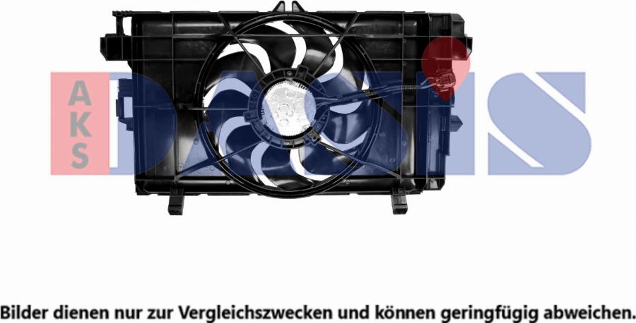 AKS Dasis 528091N - Вентилятор, конденсатор кондиціонера autocars.com.ua