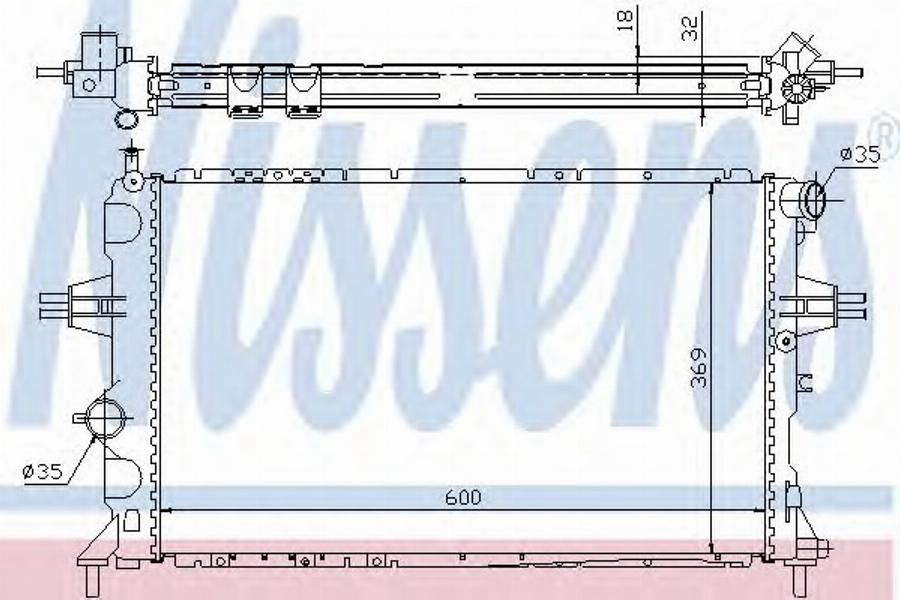 AKS Dasis 552252R-1R - Радіатор, охолодження двигуна autocars.com.ua