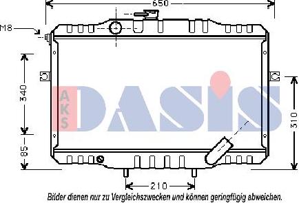 AKS Dasis 560012N - Радіатор, охолодження двигуна autocars.com.ua