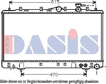 AKS Dasis 560013N - Радіатор, охолодження двигуна autocars.com.ua