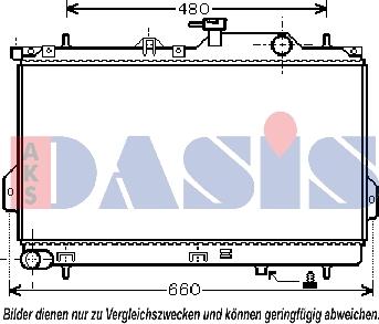 AKS Dasis 560017N - Радіатор, охолодження двигуна autocars.com.ua