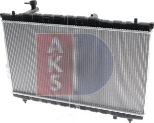 AKS Dasis 560019N - Радіатор, охолодження двигуна autocars.com.ua