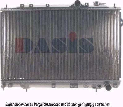 AKS Dasis 560040N - Радіатор, охолодження двигуна autocars.com.ua