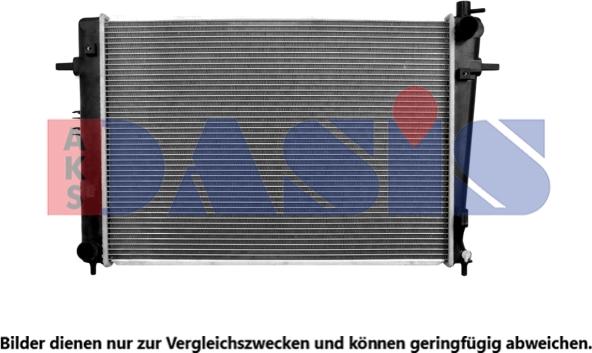 AKS Dasis 560055N - Радиатор, охлаждение двигателя autodnr.net