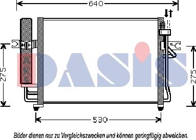 AKS Dasis 562002N - Конденсатор, кондиціонер autocars.com.ua