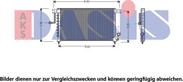 AKS Dasis 562010N - Конденсатор, кондиціонер autocars.com.ua