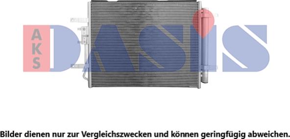 AKS Dasis 562065N - Конденсатор, кондиціонер autocars.com.ua