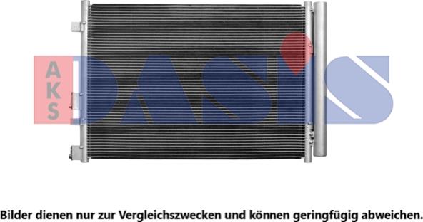 AKS Dasis 562077N - Конденсатор, кондиціонер autocars.com.ua