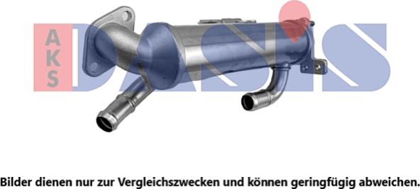 AKS Dasis 565019N - Радіатор, рециркуляція ОГ autocars.com.ua