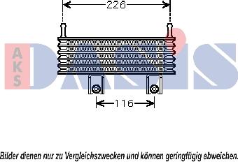 AKS Dasis 566001N - Масляний радіатор, рухове масло autocars.com.ua