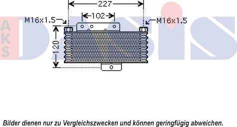 AKS Dasis 566007N - Масляний радіатор, рухове масло autocars.com.ua