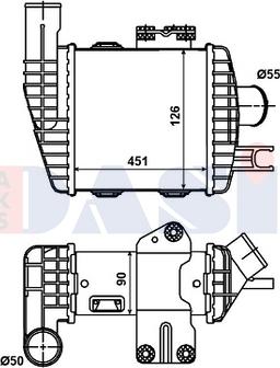 AKS Dasis 567000N - Интеркулер autocars.com.ua