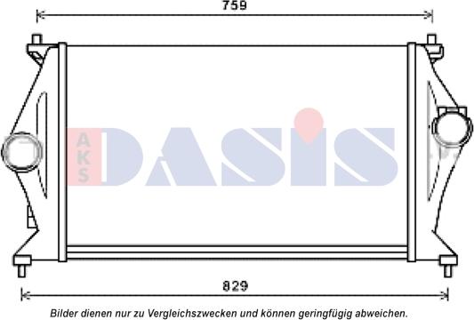 AKS Dasis 567012N - Интеркулер autocars.com.ua