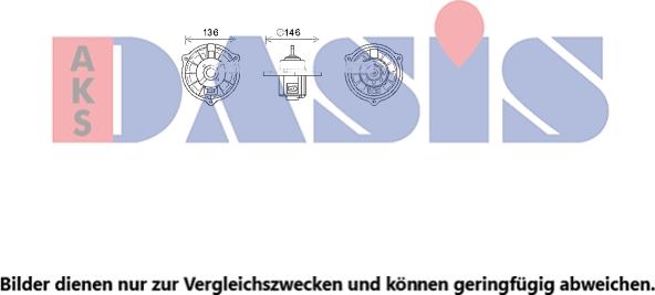 AKS Dasis 568092N - Вентилятор салону autocars.com.ua