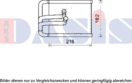 AKS Dasis 569021N - Теплообмінник, опалення салону autocars.com.ua