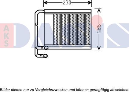 AKS Dasis 569025N - Теплообмінник, опалення салону autocars.com.ua