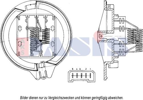 AKS Dasis 700140N - Опір, реле, вентилятор салону autocars.com.ua